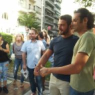 Ο Γιώργος με φανς στην πλατεία Αριστοτέλους στη Θεσσαλονίκη - 24 Σεπτεμβρίου 2017 Φωτογραφία: ΠΗΝΕΛΟΠΗ ΠΑΠΑΔΟΠΟΥΛΟΥ Facebook