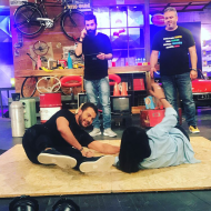 Ο Γιώργος και ο Λούης κατά τη διάρκεια της εκπομπής "The Λούης Night Show" - 24 Οκτωβρίου 2017 Φωτογραφία: alphatvcyprus Instagram