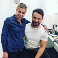 Ο Γιώργος με τη δημοσιογράφο Χαρούλα Αλέξη στα στούντιο του Sigma TV - 27 Νοεμβρίου 2017 Φωτογραφία: charoula_alexi Instagram