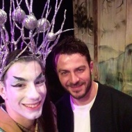 Ο Γιώργος μαζί με τον ηθοποιό της παράστασης "Η νεράιδα του φεγγαριού", Τάσο Τσώνη, στο θέατρο ΤΡΙΑΝΟΝ - 10 Ιανουαρίου 2018 Φωτογραφία: tasos_tsonis Instagram
