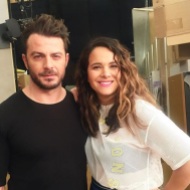 Ο Γιώργος με την Ελιάνα Χρυσικοπούλου backstage στην εκπομπή "Ελένη" - 19 Ιανουαρίου 2018 Φωτογραφία: elianoula Instagram