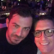 Ο Γιώργος μαζί με τον επιχειρηματία Χριστόφορο Τορναρίτη στο Moon Lounge Bar στη Λευκωσία - 25 Φεβρουαρίου 2018 Φωτογραφία: christofertorno Instagram
