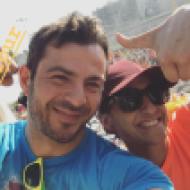 Ο Γιώργος μαζί με τη διοργανώτρια της εκδήλωσης "Run in Color" στη Λεμεσό κατά τη διάρκεια της εκδήλωσης - 13 Οκτωβρίου 2018 Φωτογραφία: official_danos_ga Instagram