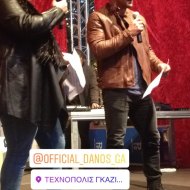 Ο Γιώργος και η Κατερίνα στην "Επέλαση των Ξωτικών" στο Γκάζι την 1η Δεκεμβρίου 2018 Φωτογραφία: official_liamakri Instagram