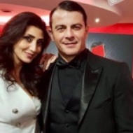 Ο Γιώργος και η Αναστασία Σιταρίδου στην avant premiere της ταινίας Χαλβάη 5-0 στην Αθήνα - 27 Ιανουαρίου 2020 Φωτογραφία: anastasia.sitaridou Instagram